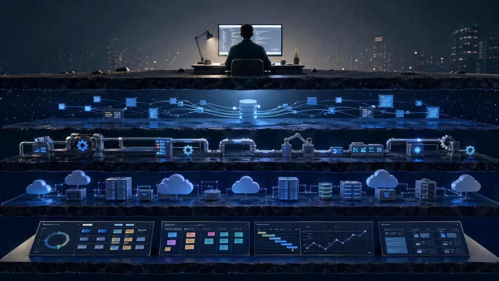 Enterprise tech delivery scope blindness — in-house team specialist unable to see full delivery stack — EliteSquad.ai
